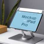 Free iPad Pro in Dock Mockup