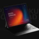 Free iPad Pro Mockup With Magic Keyboard