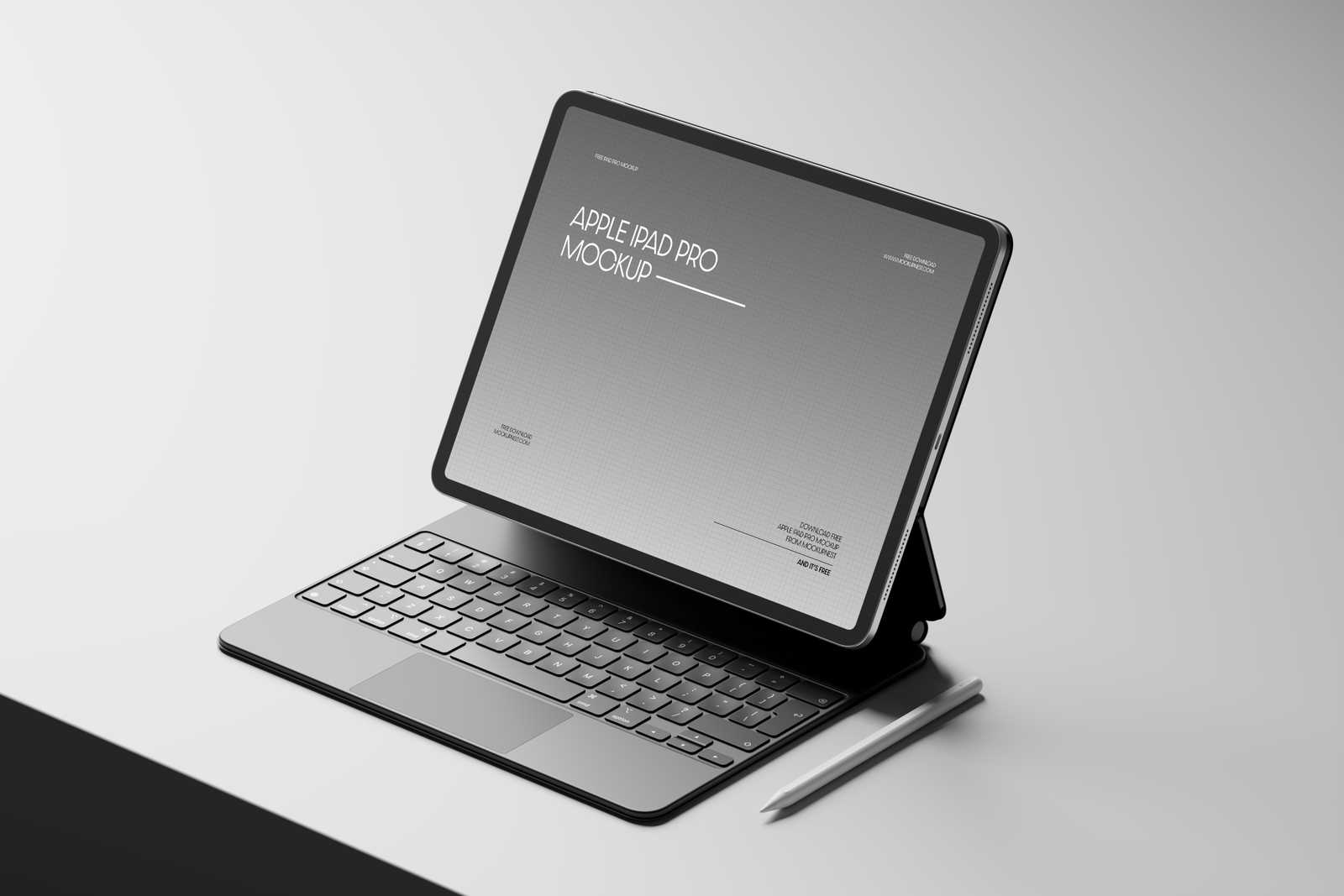 Free iPad Pro With Magic Keyboard Mockup