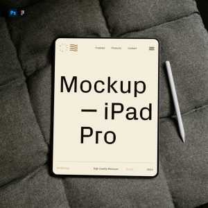 Free iPad Pro with Pencil Mockup