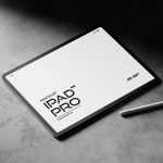 Free iPad Pro With Pencil Pro 2024 Mockup PSD