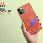 Free iPhone 11 Matt Case Mockup PSD