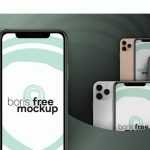 Free iPhone 11 Pro 4 Colors Mockup PSD