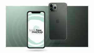 Free iPhone 11 Pro Max Mockup PSD