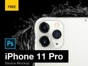 Free iPhone 11 Pro Mockup PSD