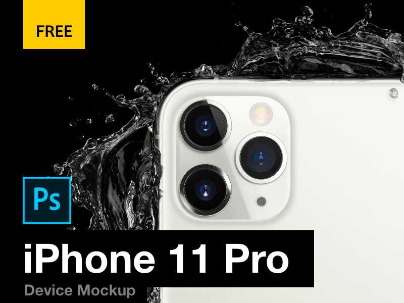 Free iPhone 11 Pro Mockup PSD