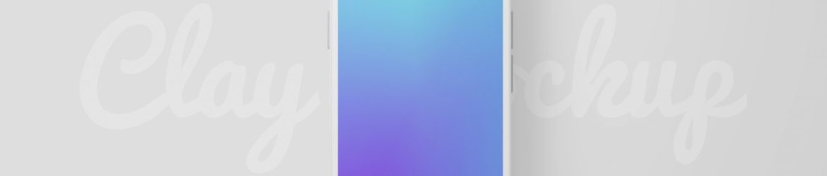 Free iPhone 12 Minimal Clay Mockup