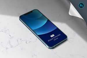 Free iPhone 12 Pro Max Mockup PSD