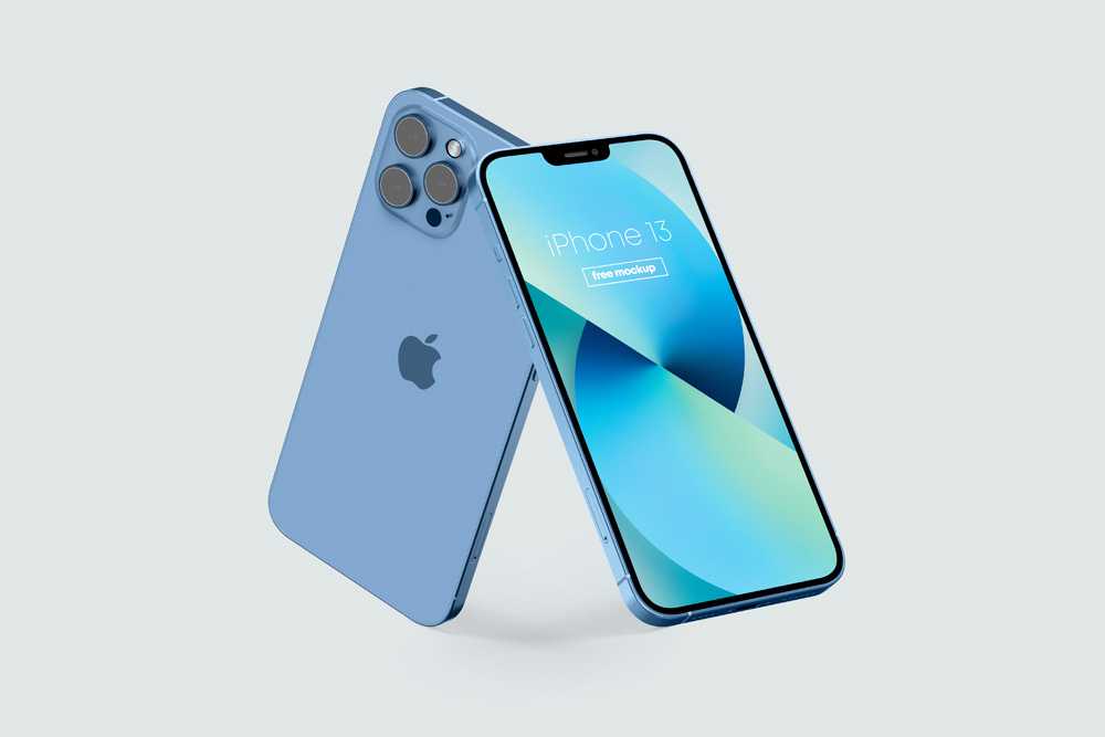 Free iPhone 13 Mock-up PSD