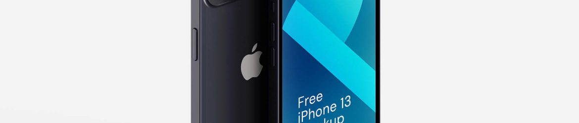 Free iPhone 13 Mockups 6 PSD set