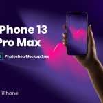 Free iPhone 13 Pro Max PSD Mockup