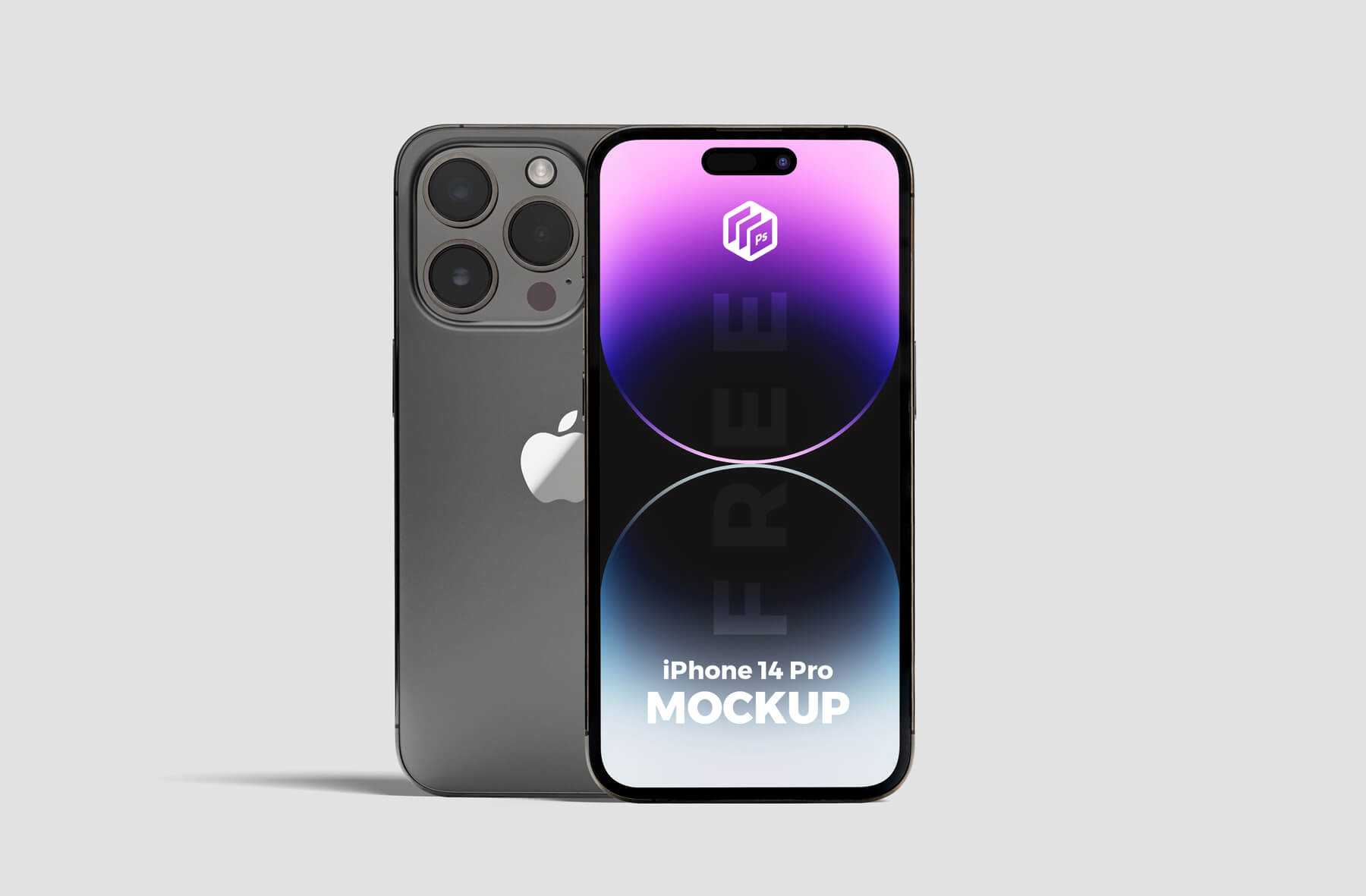 Free iPhone 14 Max Pro Mockup PSD
