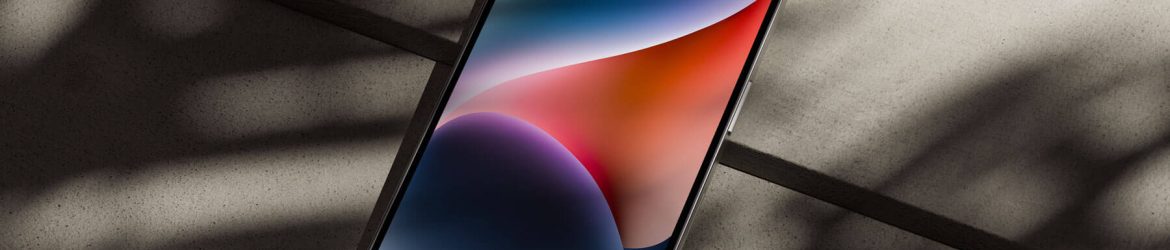 Free iPhone 14 Pro Max Mockup on Concrete
