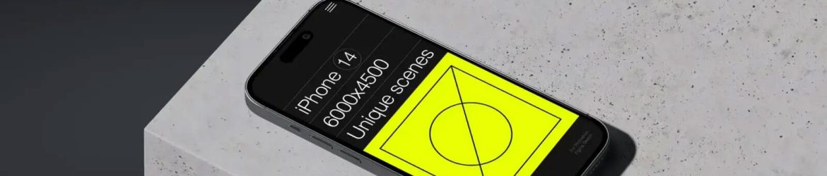 Free iPhone 14 Pro Mockup PSD
