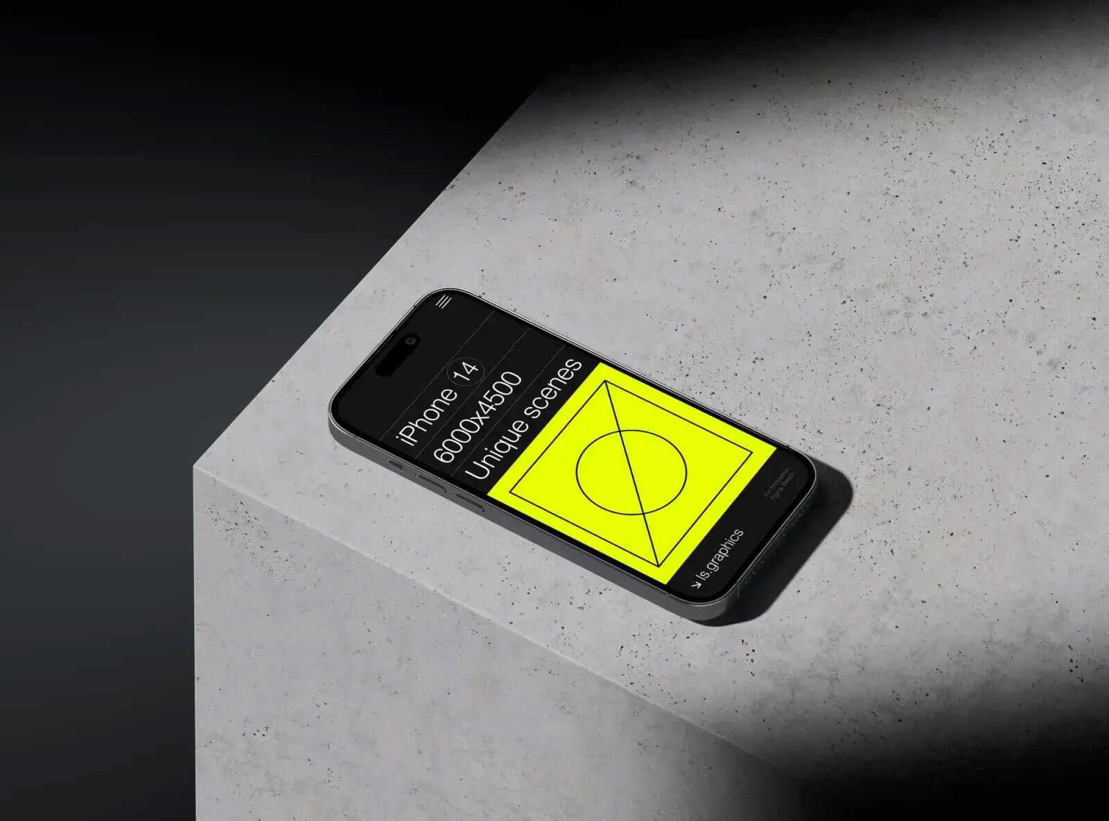 Free iPhone 14 Pro Mockup PSD