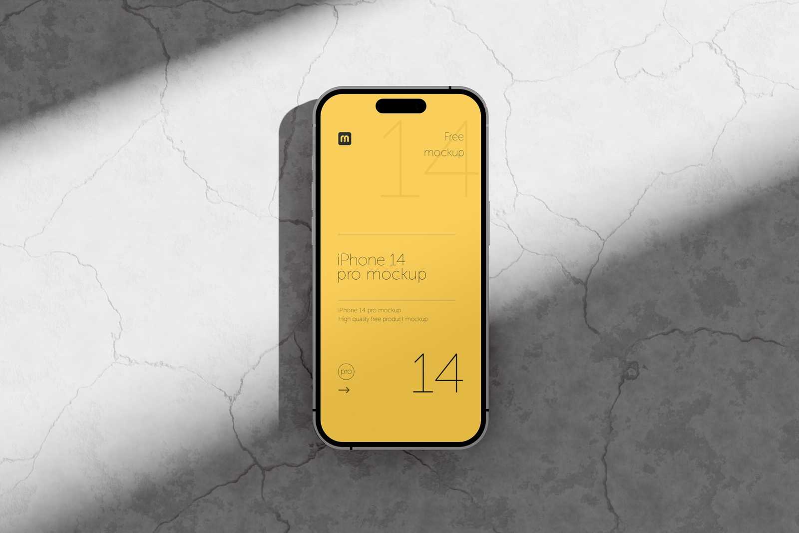 Free Iphone 14 Pro Mockup
