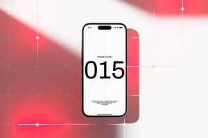 Free iPhone 15 Mockup PSD