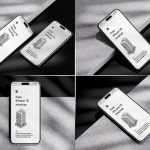 Free iPhone 15 Mockups On Dark Background