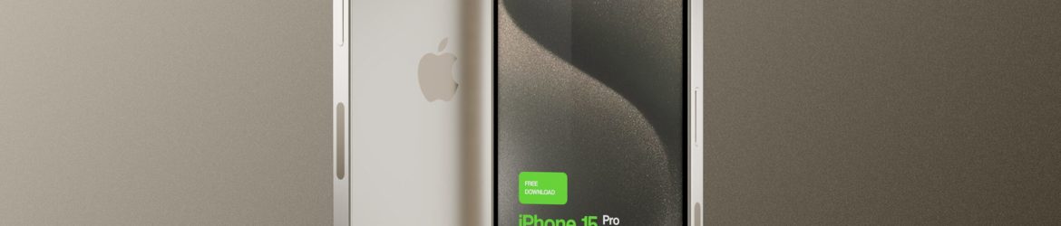 Free iPhone 15 Pro Mockup