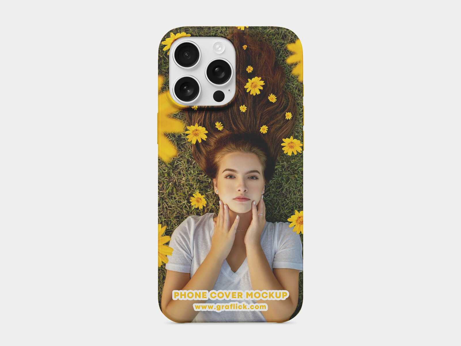 Free iPhone 16 Case Mockup PSD