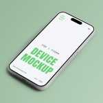 Free iPhone 16 Pro Laying on Floor Mockup