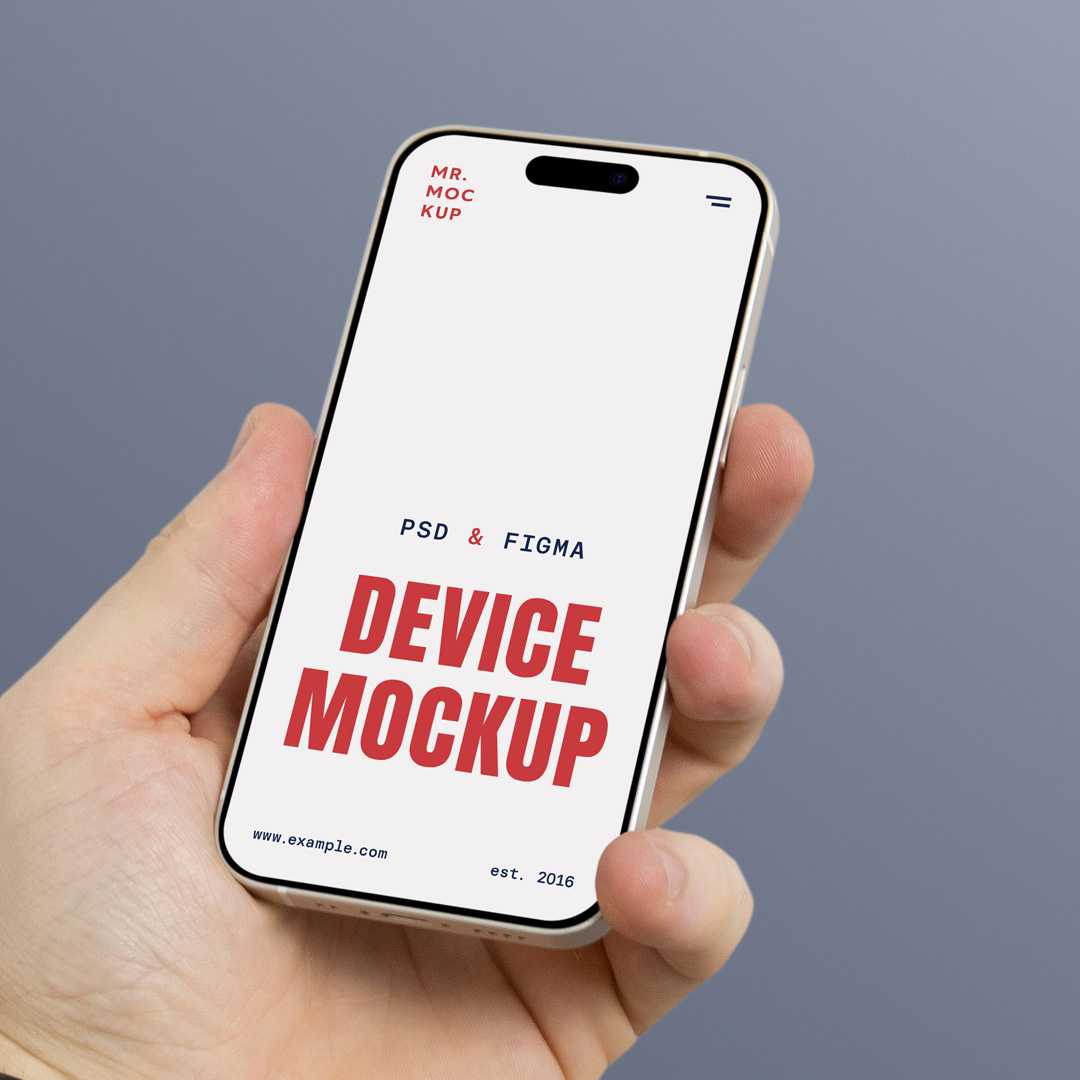 Free iPhone 16 Pro Mockup