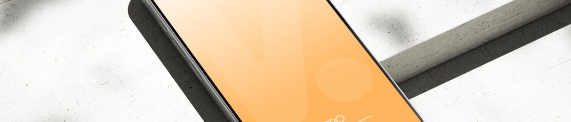 Free iPhone 16 Pro Mockup on Bright Concrete Surface with Shadows