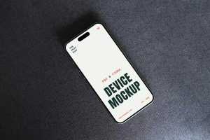 Free iPhone 16 Pro on Sofa Mockup