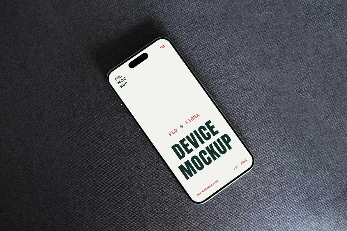 Free iPhone 16 Pro on Sofa Mockup