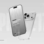 Free iPhone 17 Pro PSD Mockup Silver Color