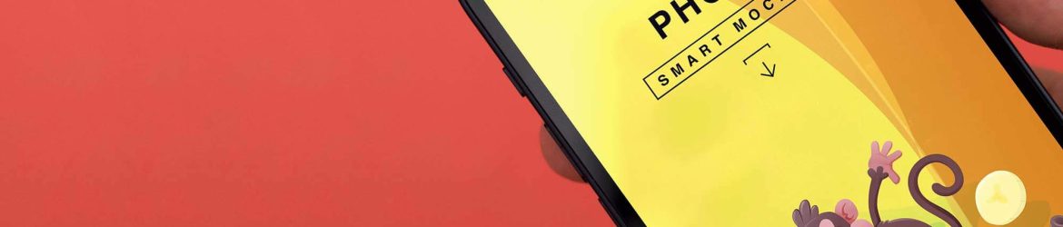Free iPhone Mockup in Hand
