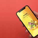 Free iPhone Mockup in Hand