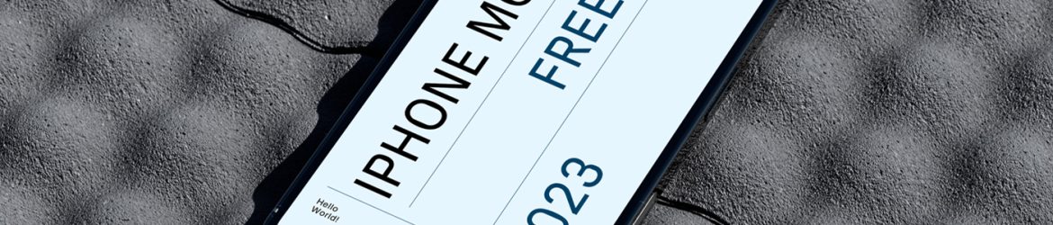 Free iPhone on Tile Mockup