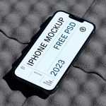 Free iPhone on Tile Mockup - Free PSD Download Free iPhone on Tile Mockup
