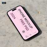 Free iPhone Pro on Path Mockup