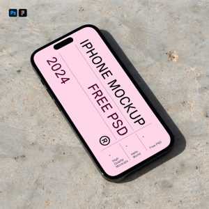 Free iPhone Pro on Path Mockup