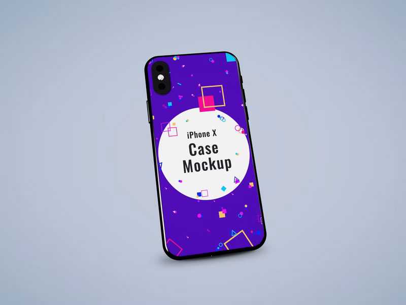 Free iPhone X Case Mockup PSD