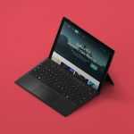 Free Isometric Microsoft Surface Pro Mockup PSD