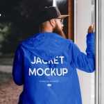 Free Jacket Mockup PSD Back View - Free PSD Download Free Jacket Mockup PSD Back View