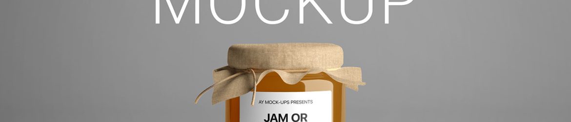 Free Jam Jar Mockup