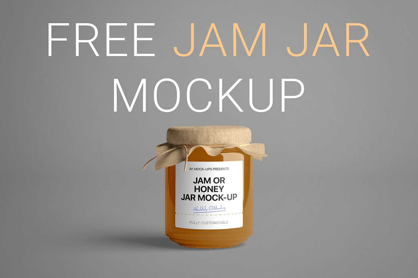 Free Jam Jar Mockup