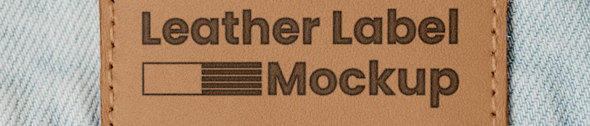 Free Jean Pant Leather Label Mockup