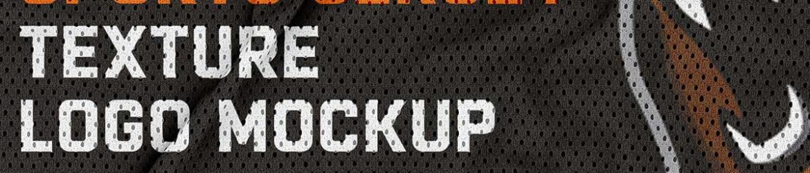 Free Jersey Texture Logo Mockup PSD