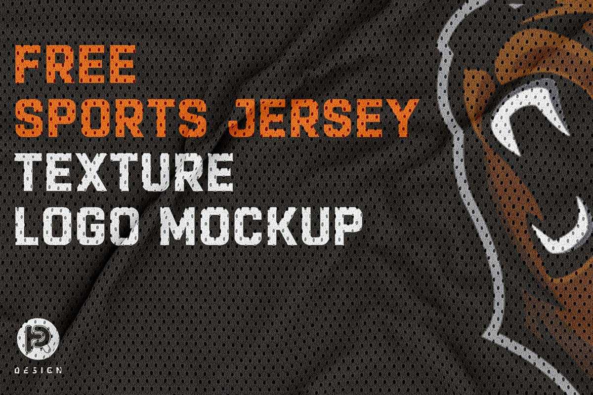 Free Jersey Texture Logo Mockup PSD