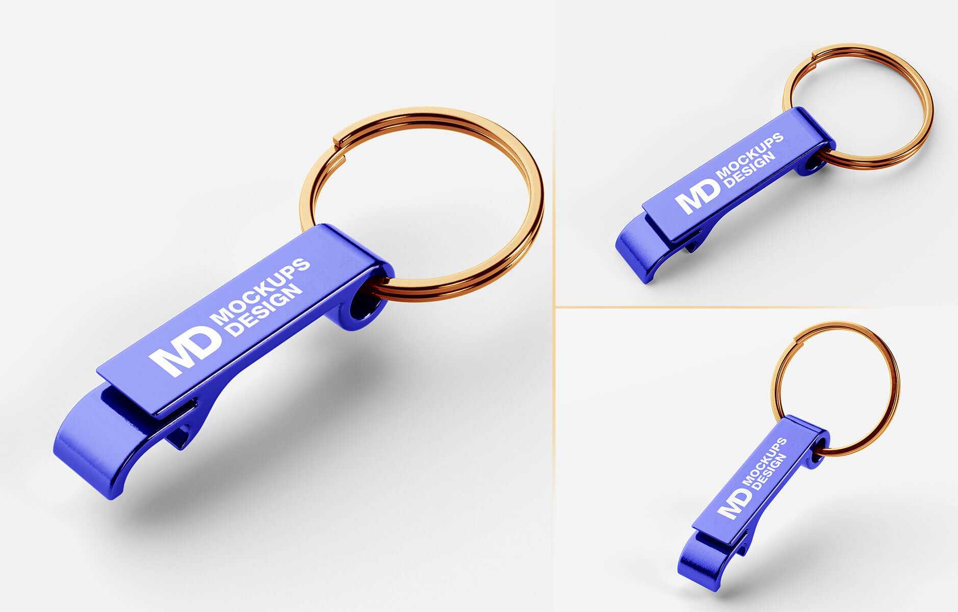 Free KeyChain Opener Mockups PSD set
