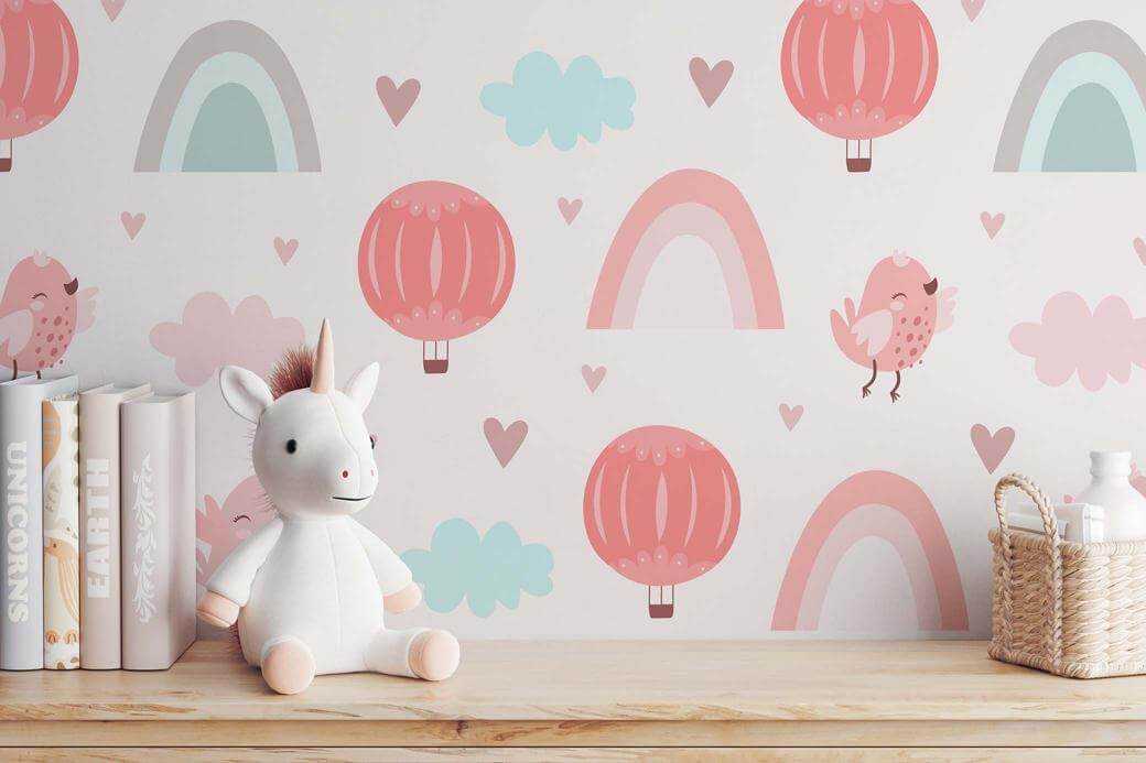 Free Kids Nursery Wall Decal Mockup PSD - Free mockup PSD | PsFiles