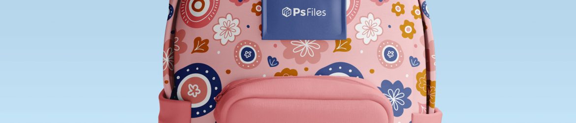 Free Kid’s School Bag Mockup PSD Set