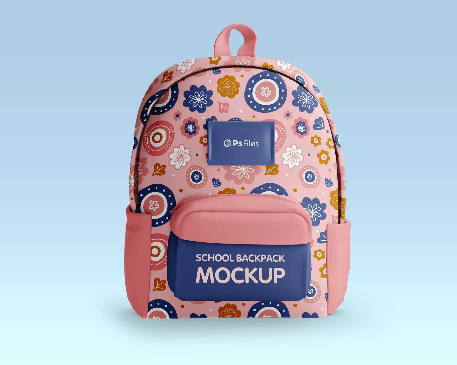 Free Kid’s School Bag Mockup PSD Set