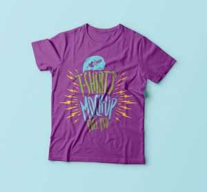 Free Kids T-Shirt Mockup PSD Template