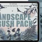 Free Landscape Brush Pack Procreate - Best Free Procreate Brush